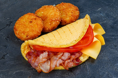 Маг завтрак с беконом