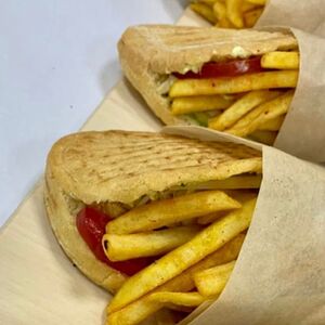 Гиро с люля-кебабом на мангале большой