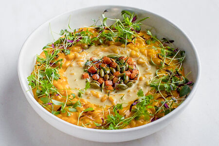 Ризотто с тыквой и зеленым карри