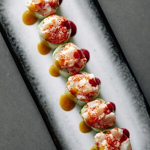 Ролл с гребешком