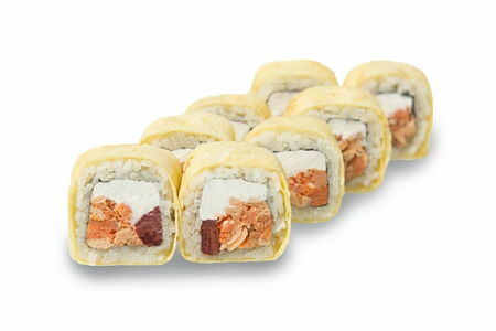 Ролл Тамагочи с жареным лососем