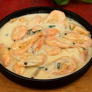 Креветки в сливочном соусе