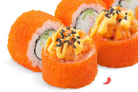 Ролл Лосось спайси с манго соусом