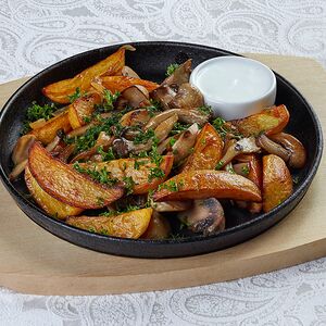 Жареха с грибами