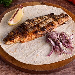 Сибас на углях