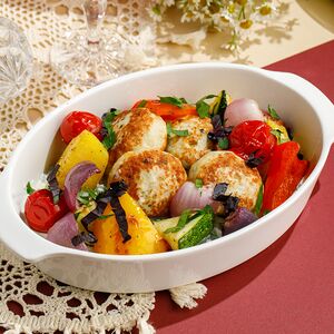 Котлеты из индейки с овощами