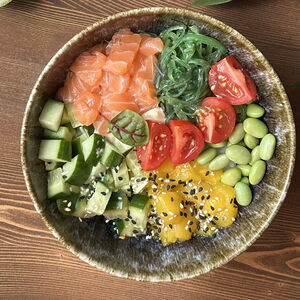 Поке с лососем