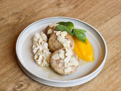 Сырники миндальные