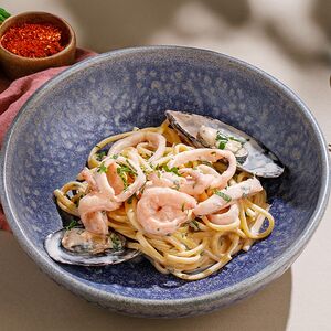 Лингвини с морепродуктами