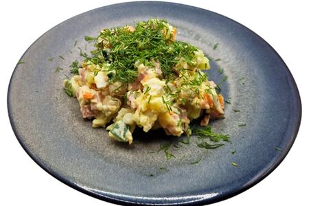 Оливье с ветчиной