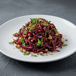 Свекла с орехами