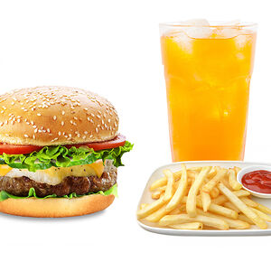 Ваго бургер + фри + напиток на выбор 0,5