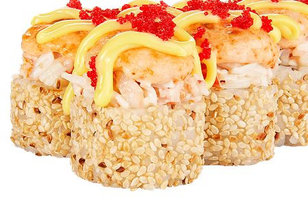 Запеченный тартар с креветкой