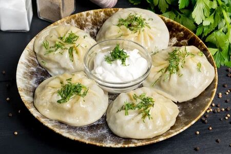 Манты с говядиной