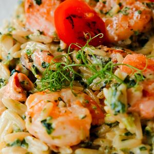 Ризони с морепродуктами