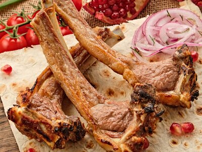 Шашлык из бараньей корейки