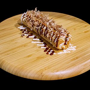 Хот-дог-ролл с лососем