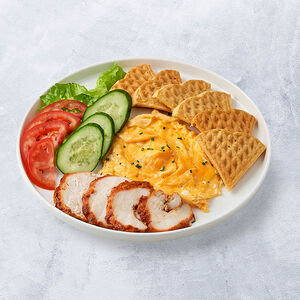 Скрембл с куриным филе