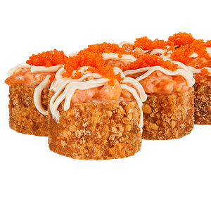 Тартар с лососем темпура