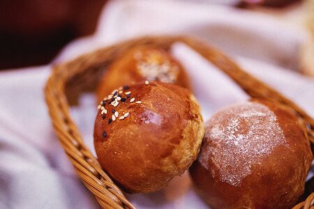 Хлебная булочка пшеничная