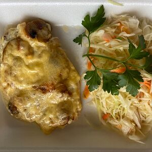 Филе куриное с грибами и сыром