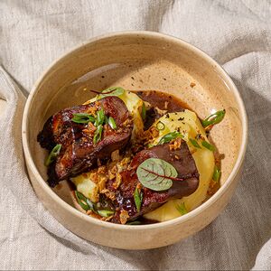 Томленный язык теленка