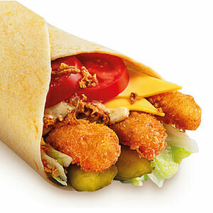 Тортилья с креветкой темпура