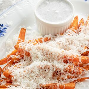 Батат с трюфельной сметаной