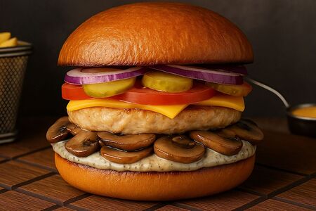 Бургер Грибная чика