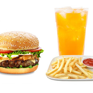 Mushroom бургер + фри + напиток на выбор 0,5