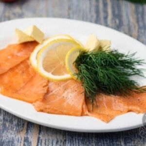 Малосольная семга с икрой