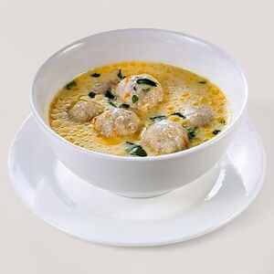 Сливочно-сырный суп с фрикадельками