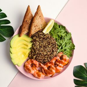 Завтрак с креветками 