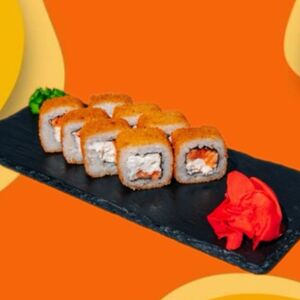 Жареная япошка с лососем