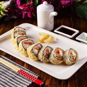 Калифорния темпура с лососем