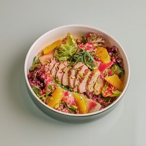 Салат с уткой и апельсином (gluten free)