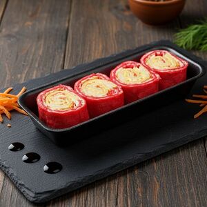 Рулет с ветчиной и сыром