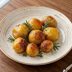 Картофель, запечённый с травами