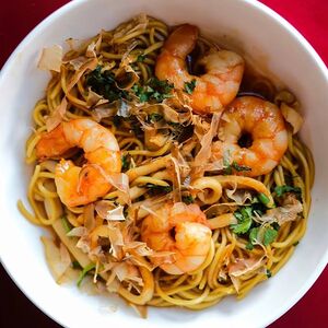 Лапша с морепродуктами