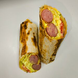 Шаурма С колбасками L 
