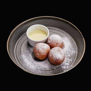 Пончики творожные со сгущенкой