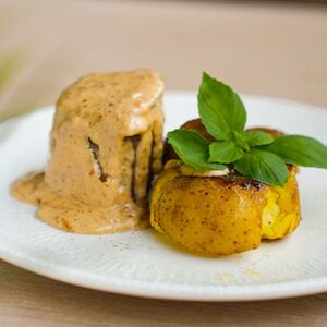 Миньон со сливочным соусом