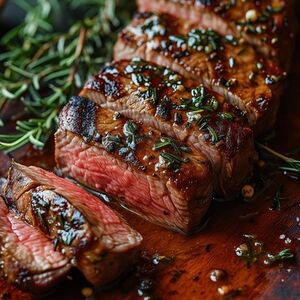 Говяжья вырезка на углях