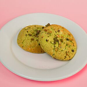 Печенье фисташка-малина