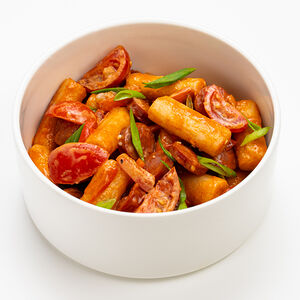 Токпокки сливочный с колбасками