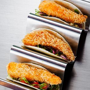 Тако с креветками катаифи