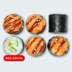 Запеченный маки с огурцом