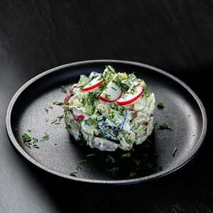 Салат Редиска с огурцом