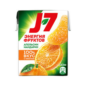 Сок J7 Апельсин-мандарин