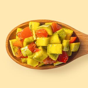 Маринованные цукини с перцем